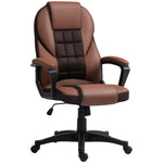High Back Pu Executive Leather Desk Hair | Brown