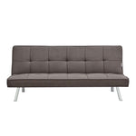 Click Clack Linen Blend Sofa Bed - 3 Seater | Brown