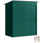 5 X 3.5ft Metal Garden Shed With Effortless Assembly | Green