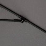 2.7m Parasol With Tilt And Crank | Charcoal Gray