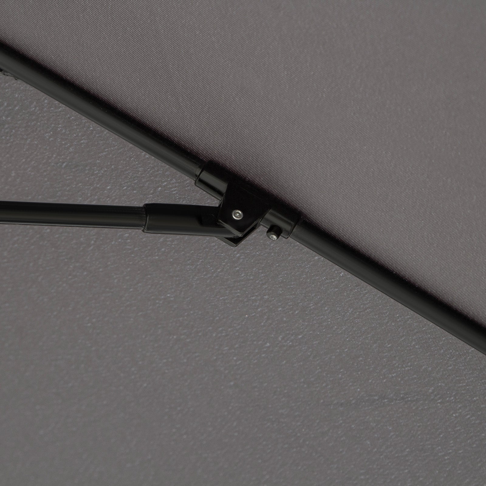 2.7m Parasol With Tilt And Crank | Charcoal Gray