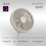 Rize Portable Fan With Rechargeable Battery | Off White