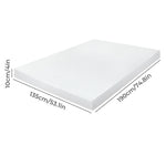 Lavio Mattress Topper 4 Inch Cooling Gel Memory Foam Double Non Slip Washable