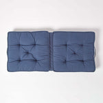 Cotton Travel Support Booster Cushion | 50cm x 50cm | Navy Blue
