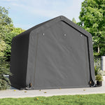 8x8ft Galvanized Tube Storage Shed