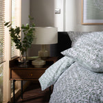 Elsie Cotton Printed Duvet Cover Set | Double | Green