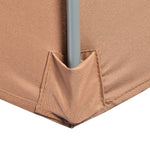 3(m) Garden Banana Parasol Cantilever Umbrella w/ Base Weights & Cover | Coffee