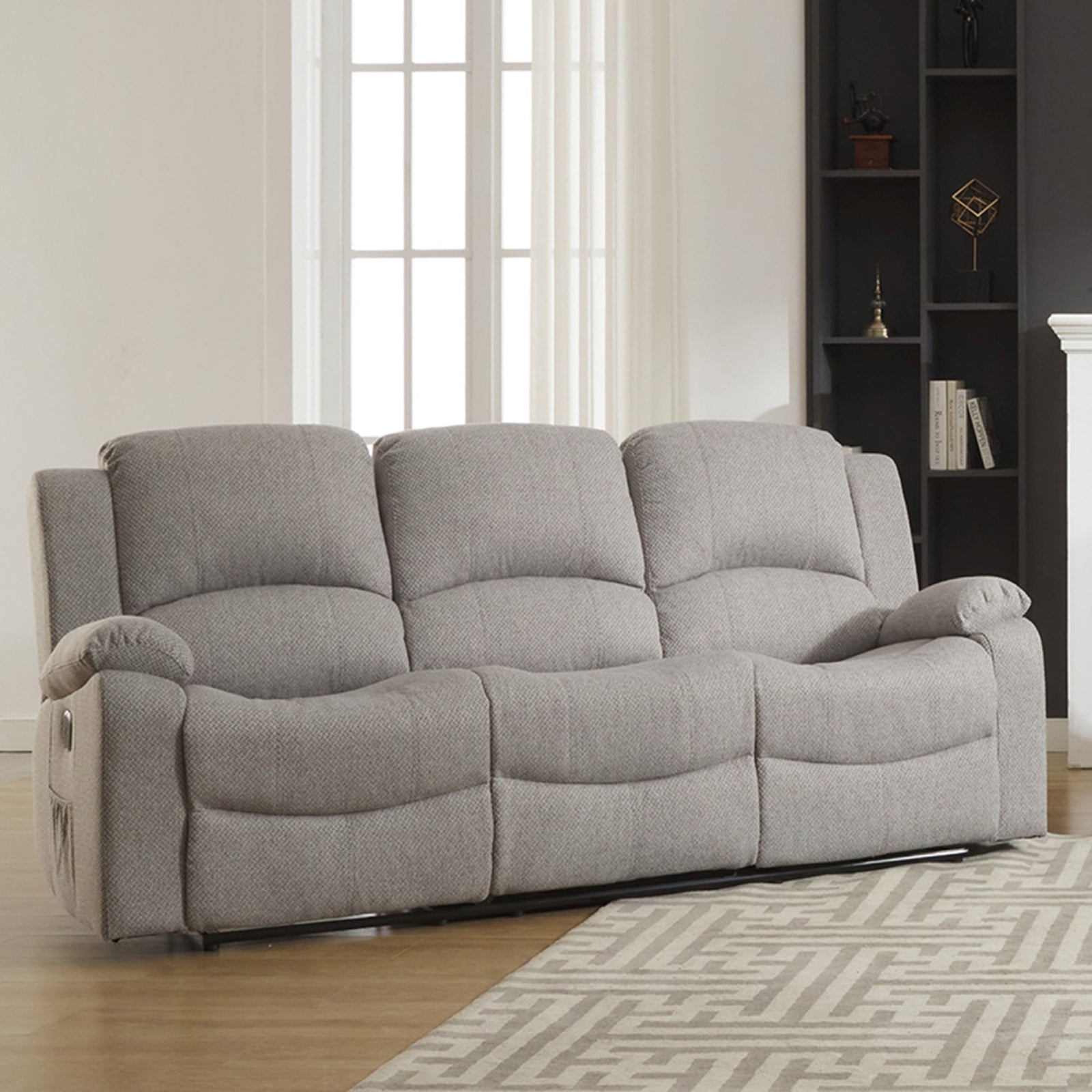 Marldon 3 Seat Reclining Sofa | 3 | Grey