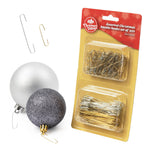Bauble Hooks Set Mini And Small Ornament Hangers Silver