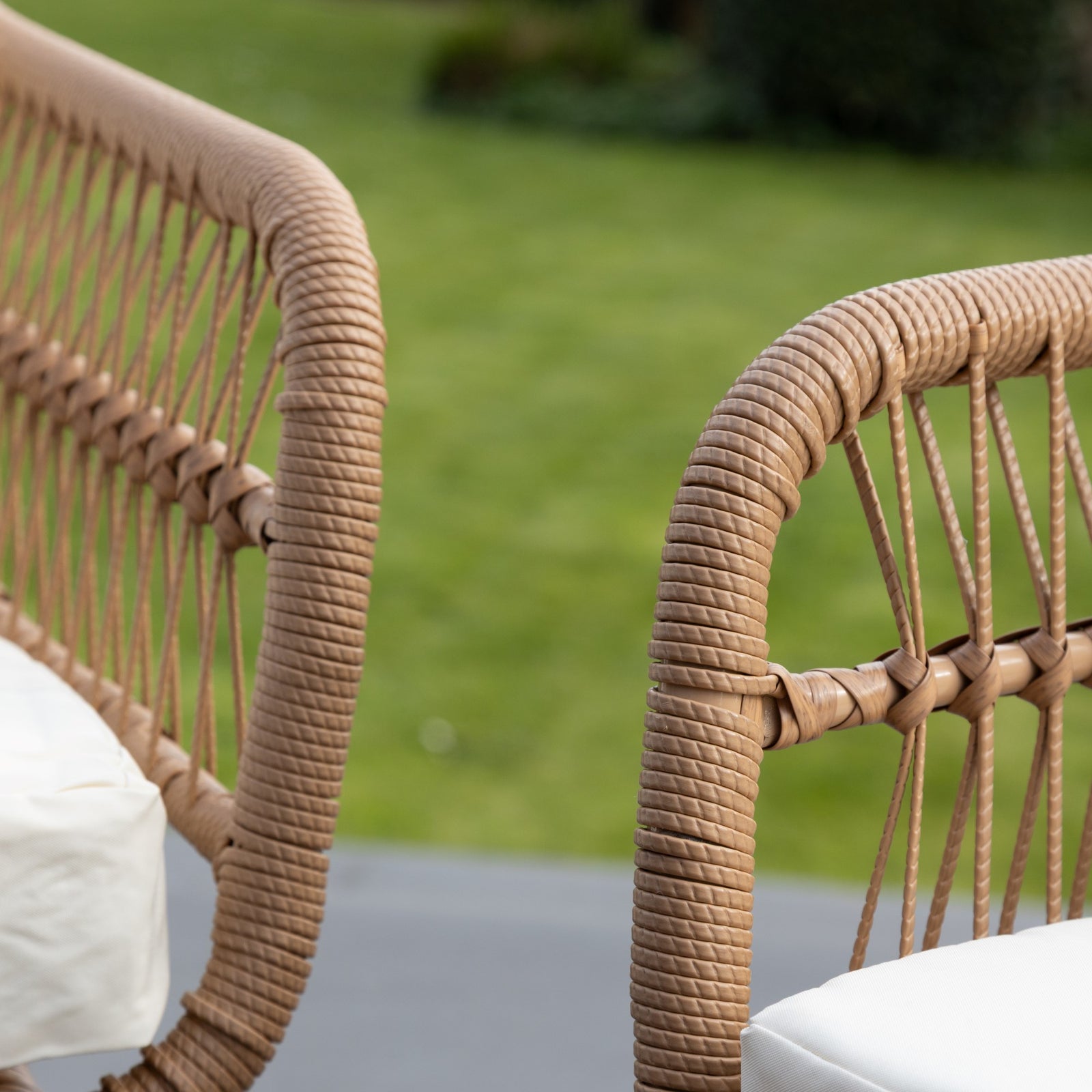 Carbini 3 Piece Patio Bistro Set | One Size | Cream