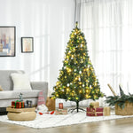 6ft Pre Lit Artificial Christmas Tree With 200 Led
