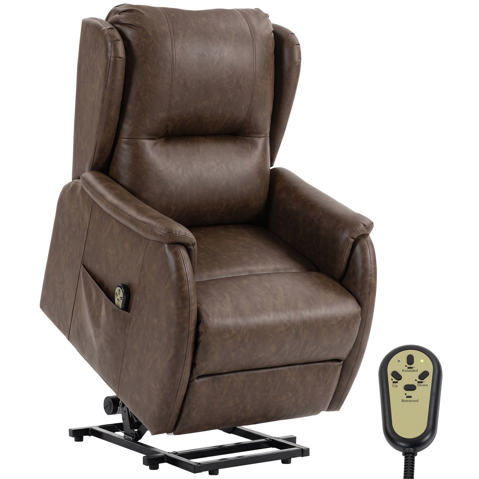 Power Lift Recliner Chair Dual Motor | Brown