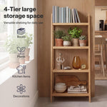Bathroom Storage Shelves 4 Tier Rack Corner Bathroom Kitchen Bamboo