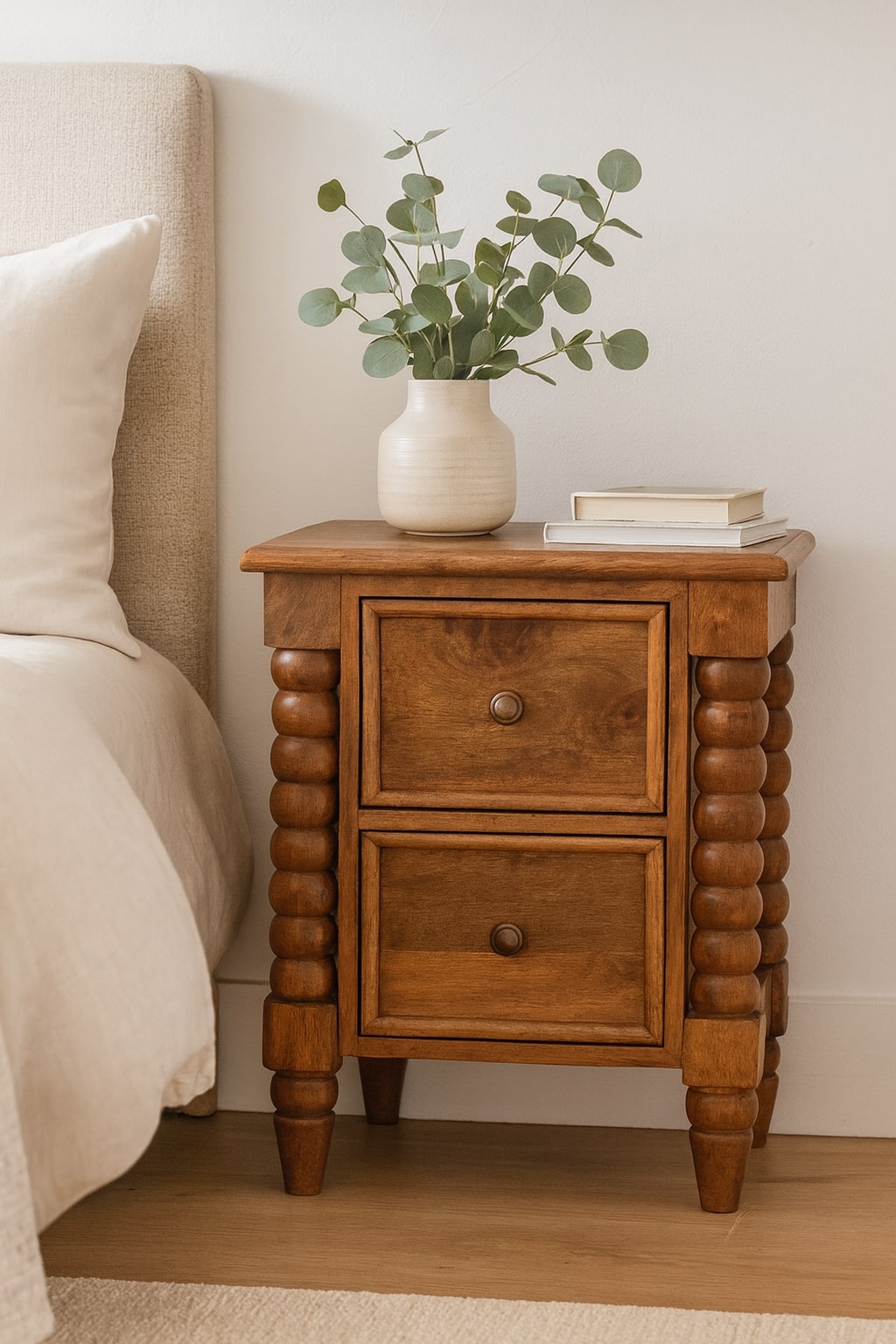Barley Twist 2-drawer Bedside