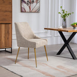 Set Of 2 Lograto Fabric Dining Chairs | Brown
