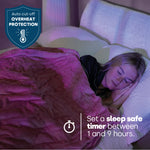 Electric Heated Fleece Over Blanket With Adjustable Digital Control & Safety Timer | Blush Pink