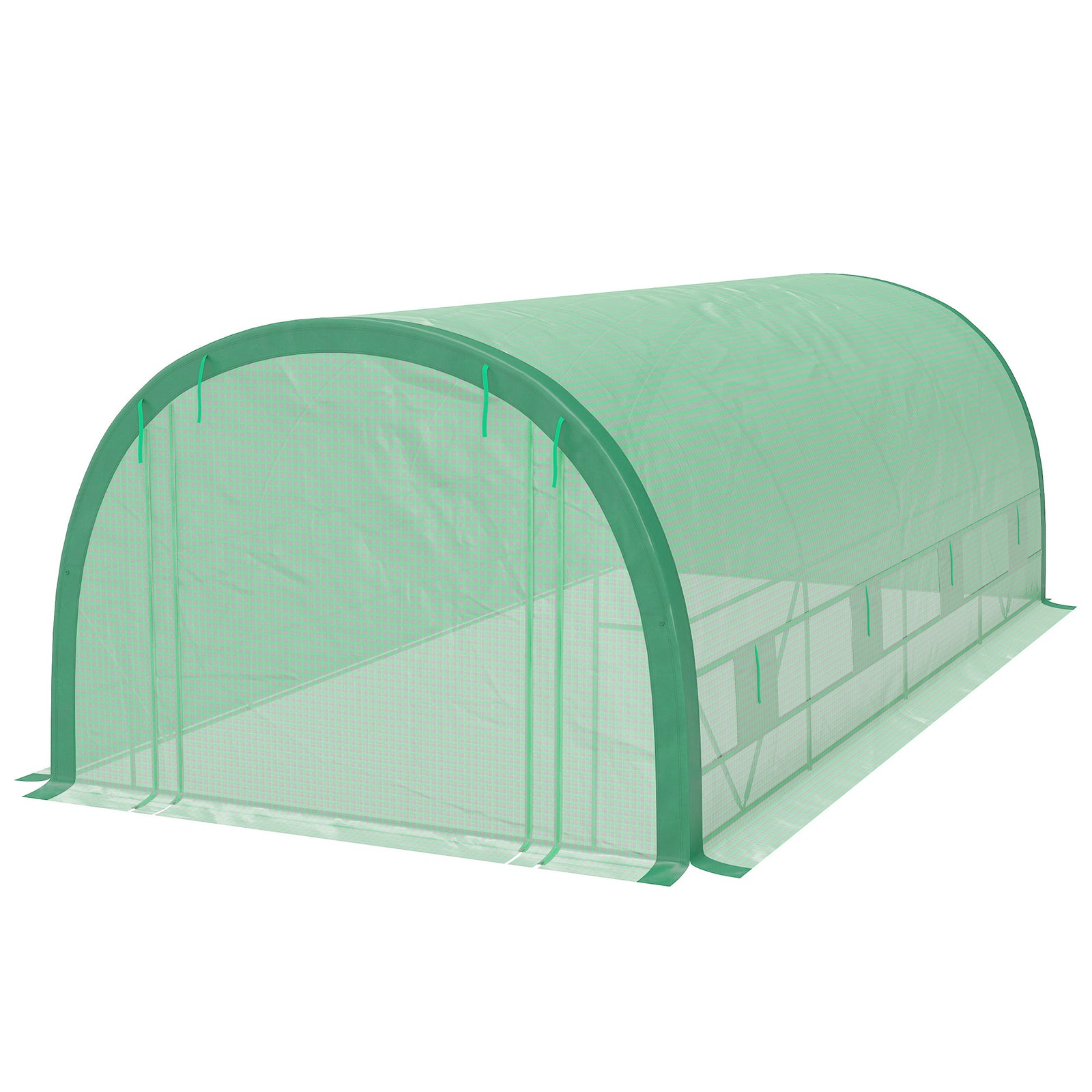 Walk-in Tunnel Greenhouse Upgraded Mesh Door & Windows