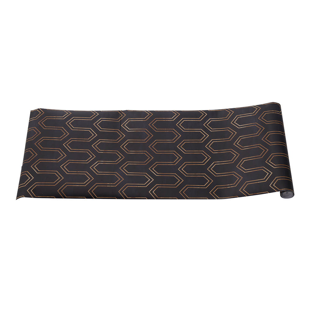 Black And Gold Geometric Wallpaper