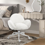 Fluffy Leisure Chair W/ Armrest | Cream