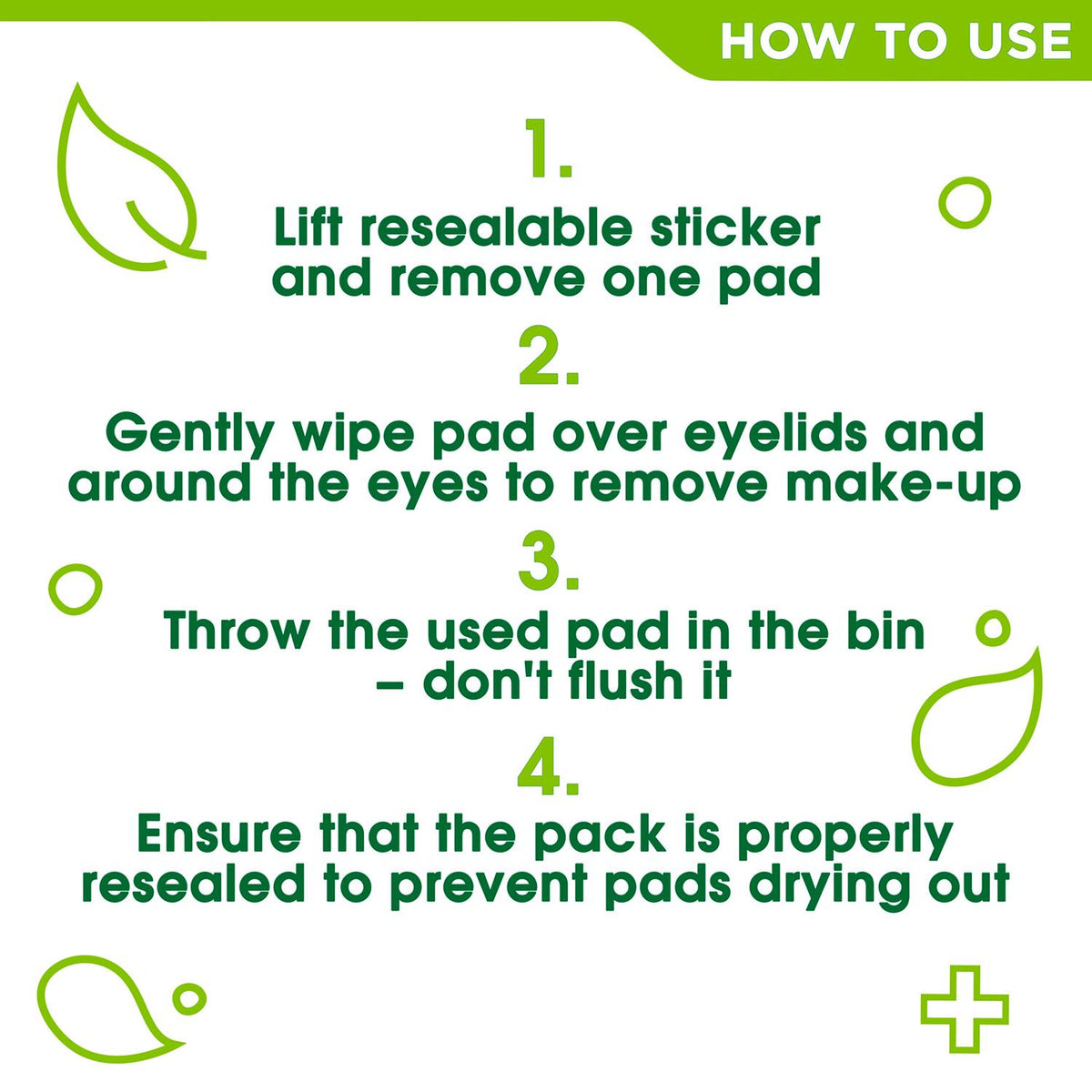 Kind To Skin Eye Make Up Remover Pads, 30pcs, 10pk | Set of 10