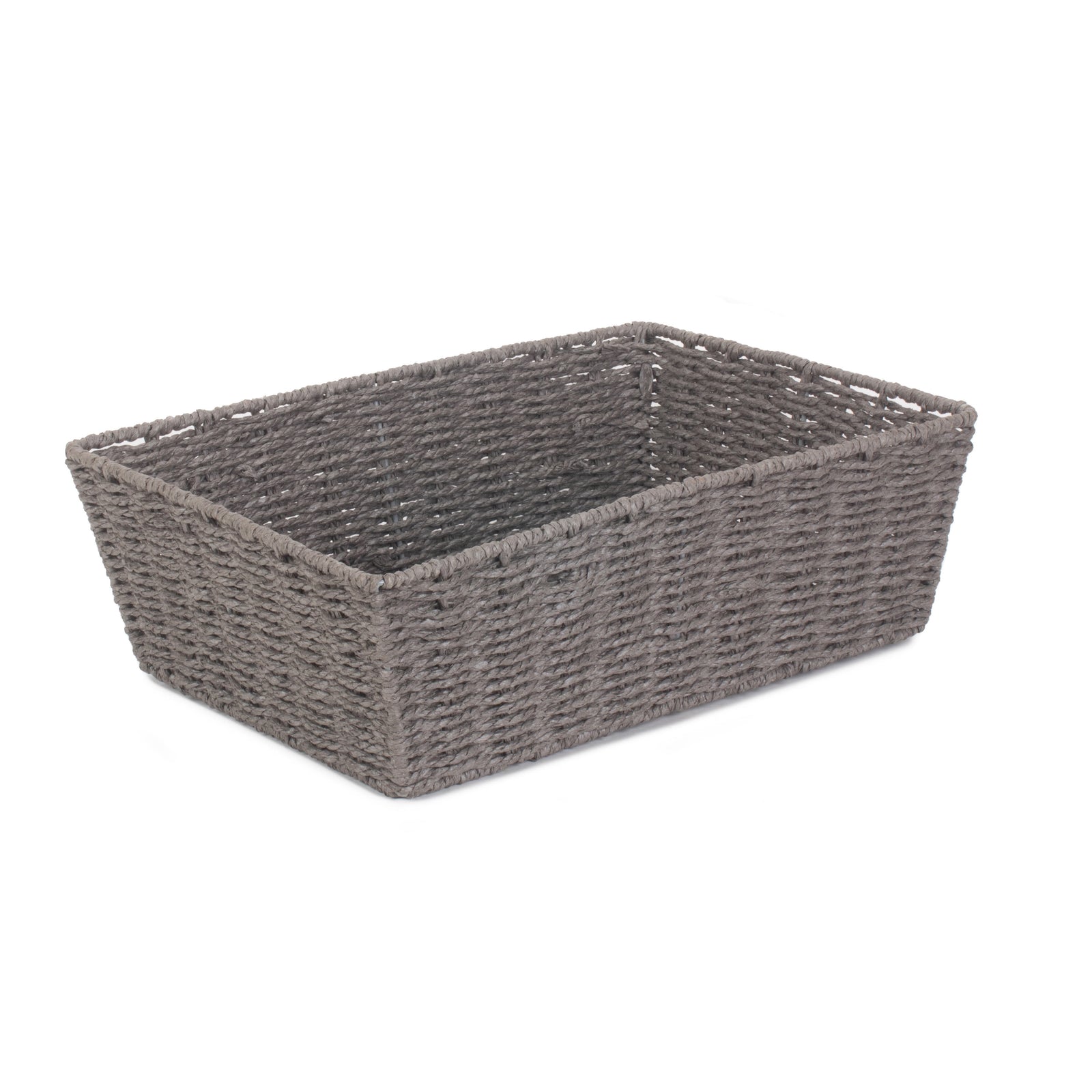 Grey Paper Rope Tray | Large | Gray