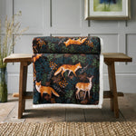 Deyongs Fox And Deer Sherpa Fleece Throw – Printed Woodland Blanket