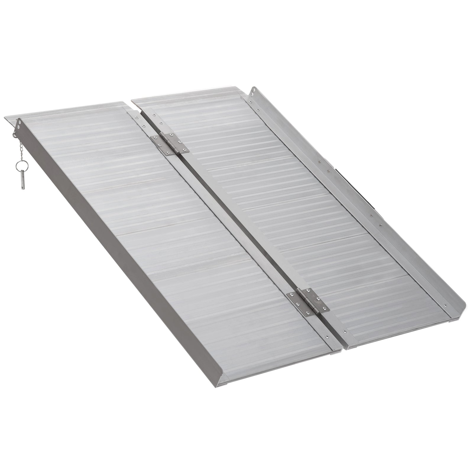 Aluminium Folding Wheelchair Ramp Mobility Suitcase | Medium | Silver