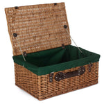 Wicker 56cm Double Steamed Picnic Basket | Green