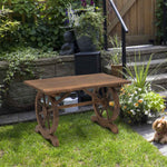 Outdoor Dining Table Patio Display Desk Fir Wood