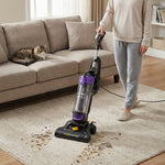 Upright Vacuum Cleaner, 13kpa Strong Suction,5 Height Adjustments, Powerful Motor & Brush Roll For Carpet And Hard Floors | Purple