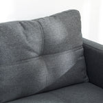 Modern Loveseat Sofa Upholstered 2 Seater Settee Living Room