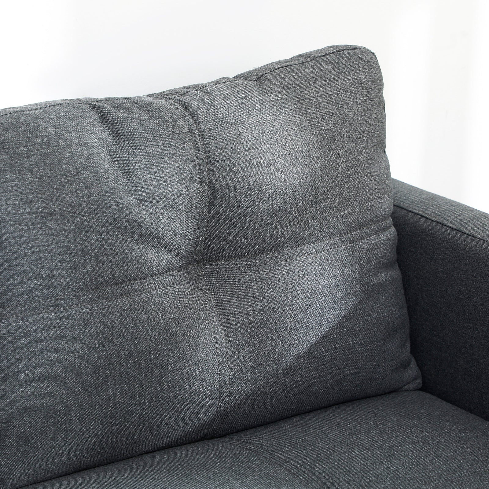 Modern Loveseat Sofa Upholstered 2 Seater Settee Living Room