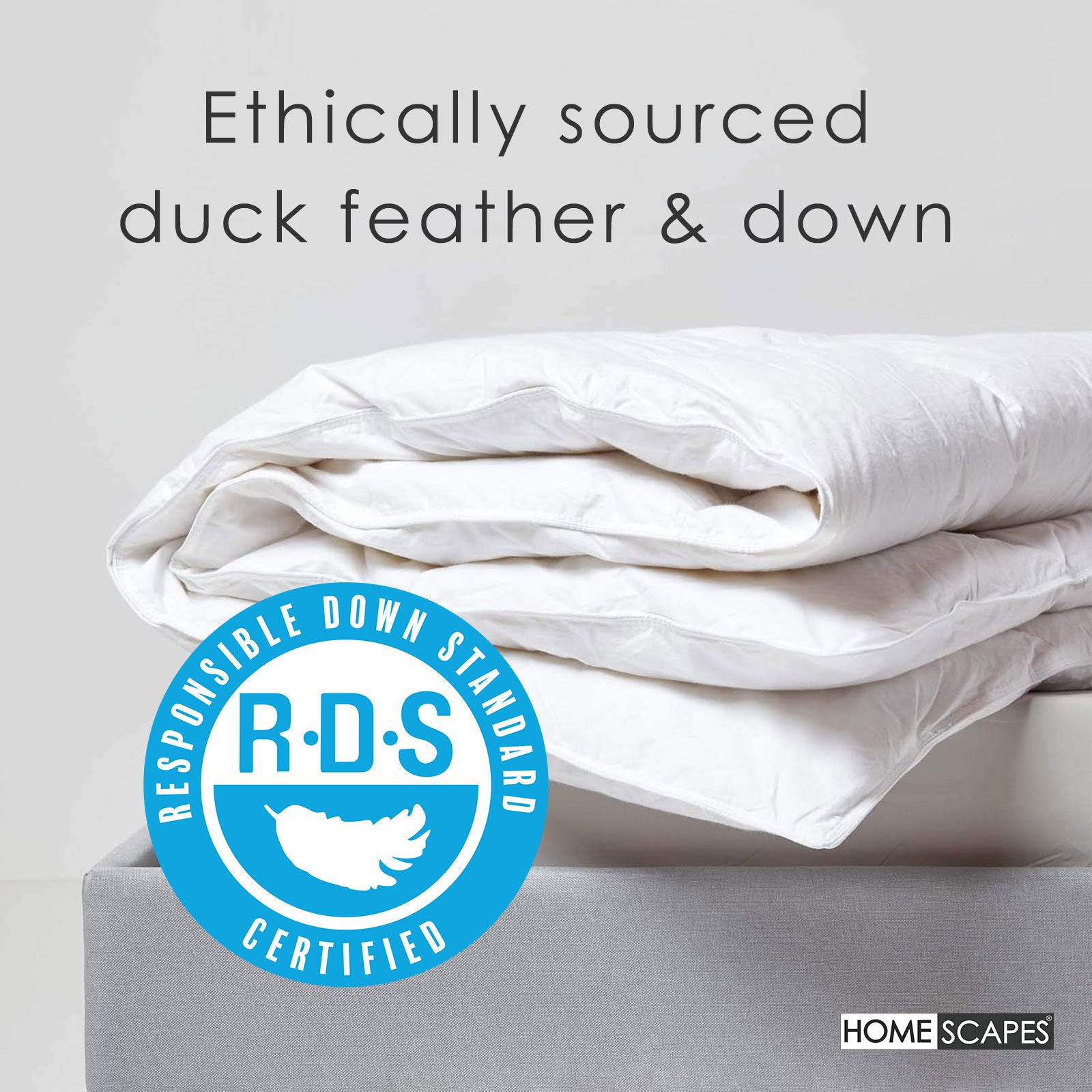 Duck Feather And Down All Seasons Duvet | Double | White