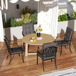 Outdoor Dining Chair Cushions | Charcoal Grey