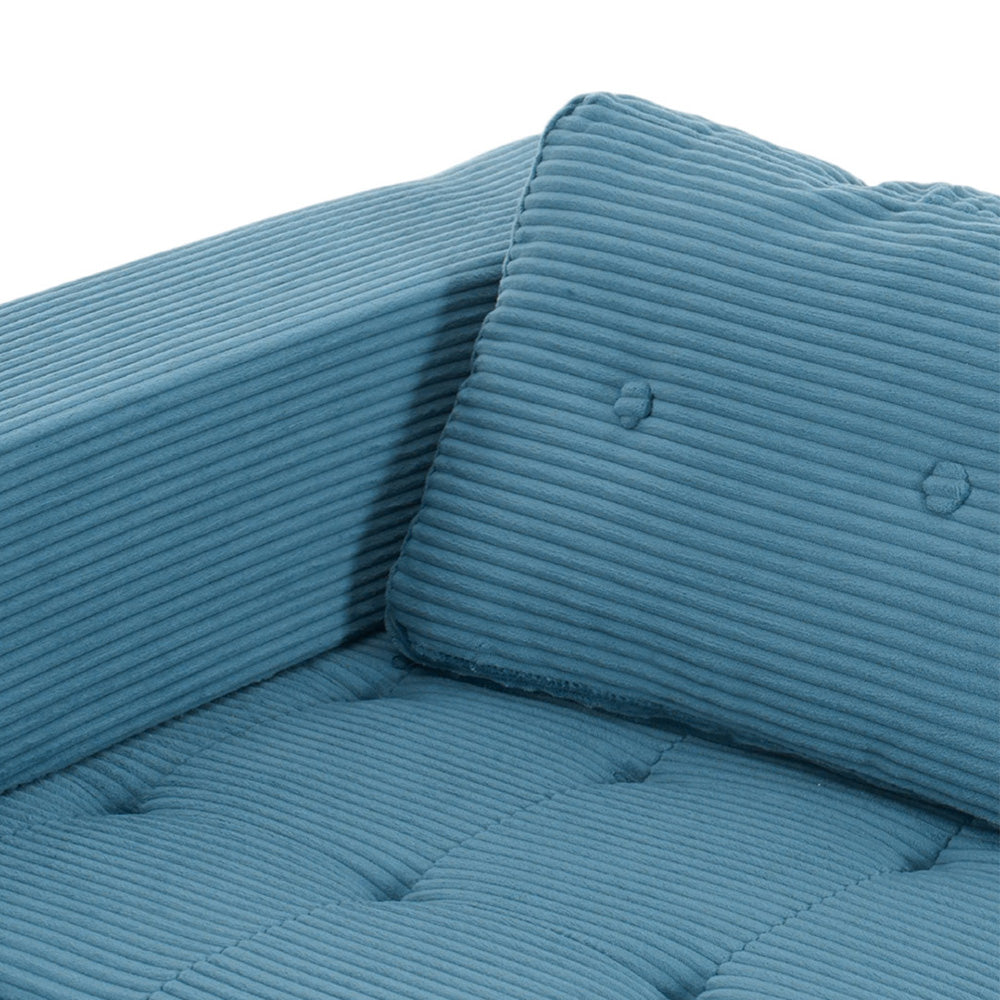 Folding Sofa Bed With Pillow | Blue