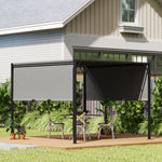 3 X 3(m) Pergola Metal Gazebo Outdoor Sun Shade Shelter