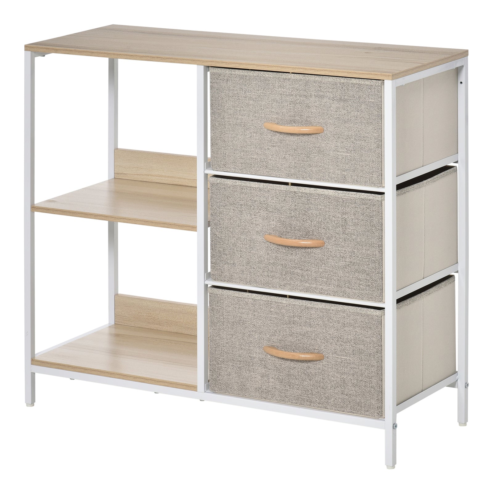 Chest Dresser Tower With 3 Drawers Storage Cabinet Organizer | One Size | Beige
