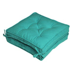 Cotton Travel Support Booster Cushion | 50cm x 50cm | Teal