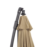 3m Cantilever Shanghai Parasol W/ Crank & Cross Base | Beige