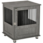 Dog Cage End Table W/ Magnetic Doors - Small Dog