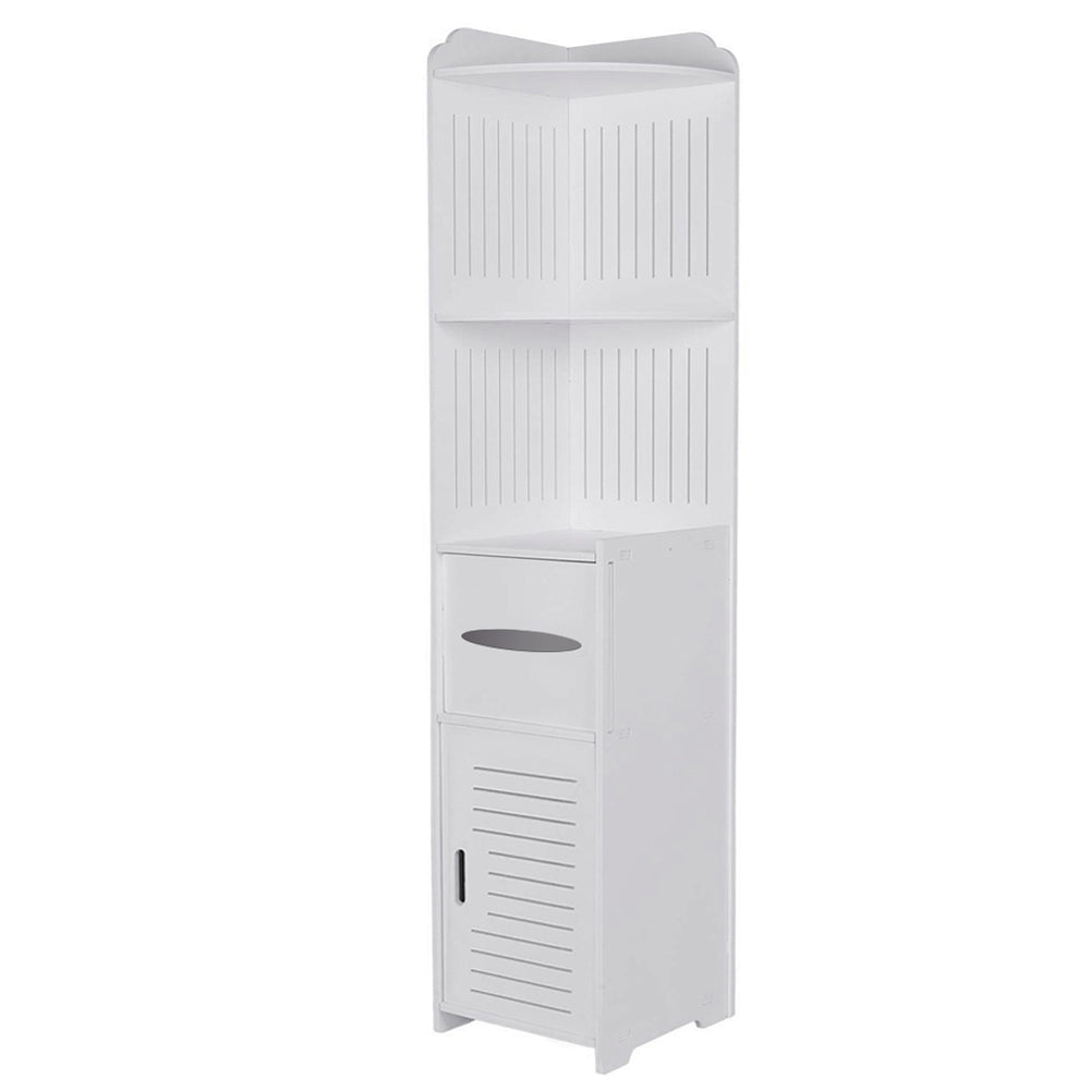 Bathroom Corner Storage Cabinet Standing Shelf