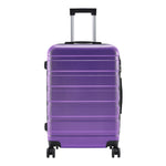 Hardshell Rolling Luggage Trolley Travel Case | Purple
