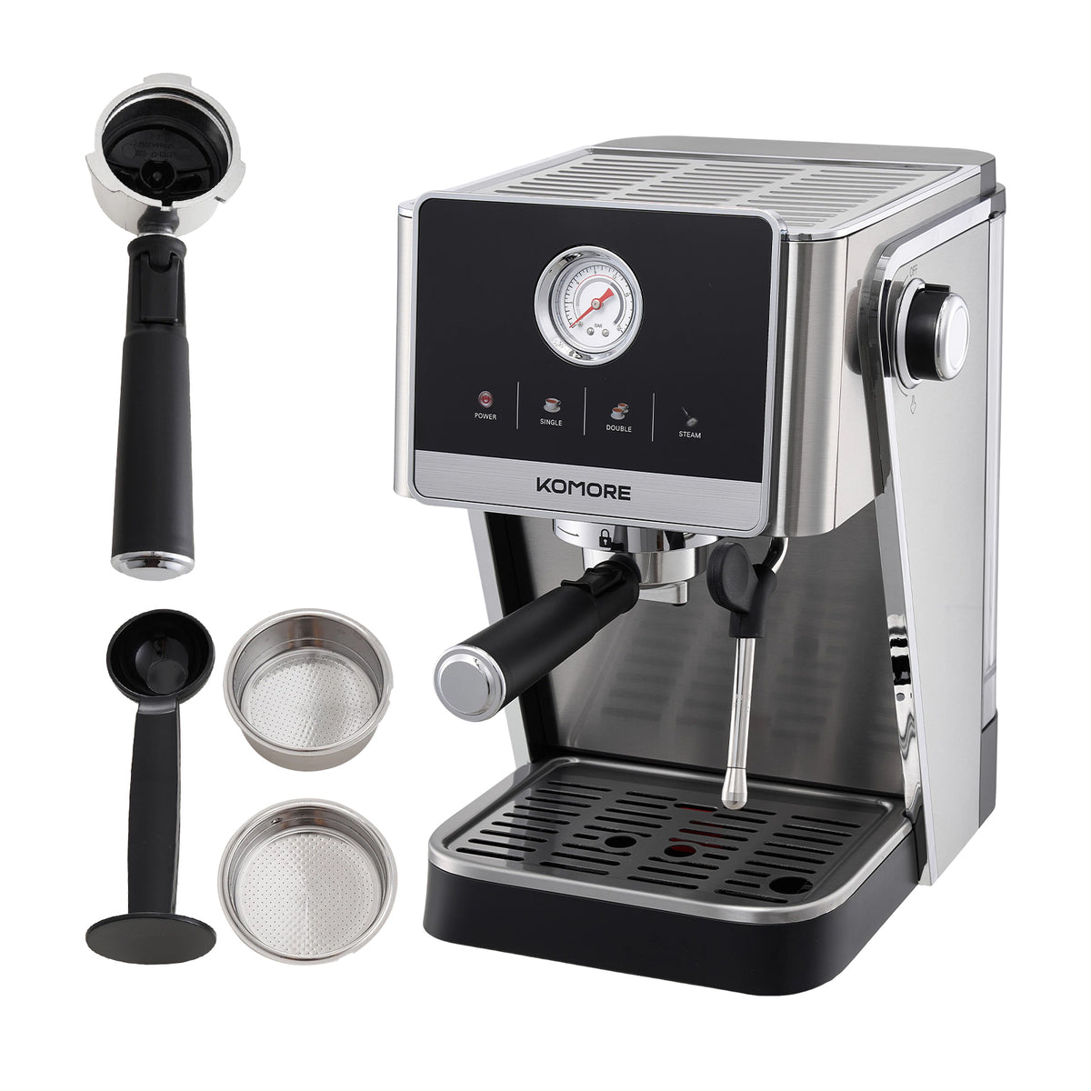 20 Bar Espresso Coffee Machine With Touch Screen & Milk Frother