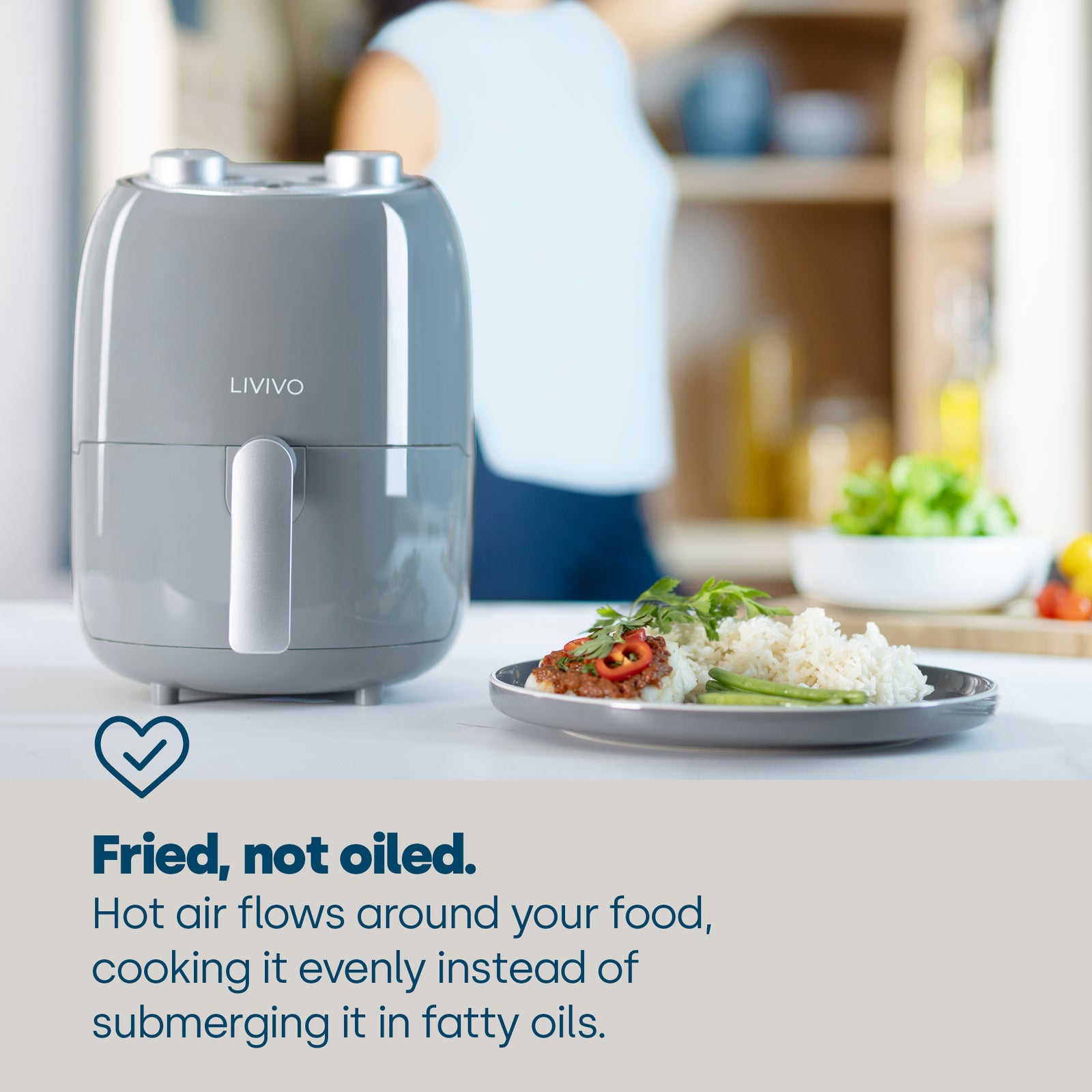 2l Air Fryer - Grey