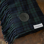 Blackwatch Tartan Faux Cashmere Large Throw | Green