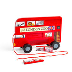 Wooden London Bus Pull Along Toy