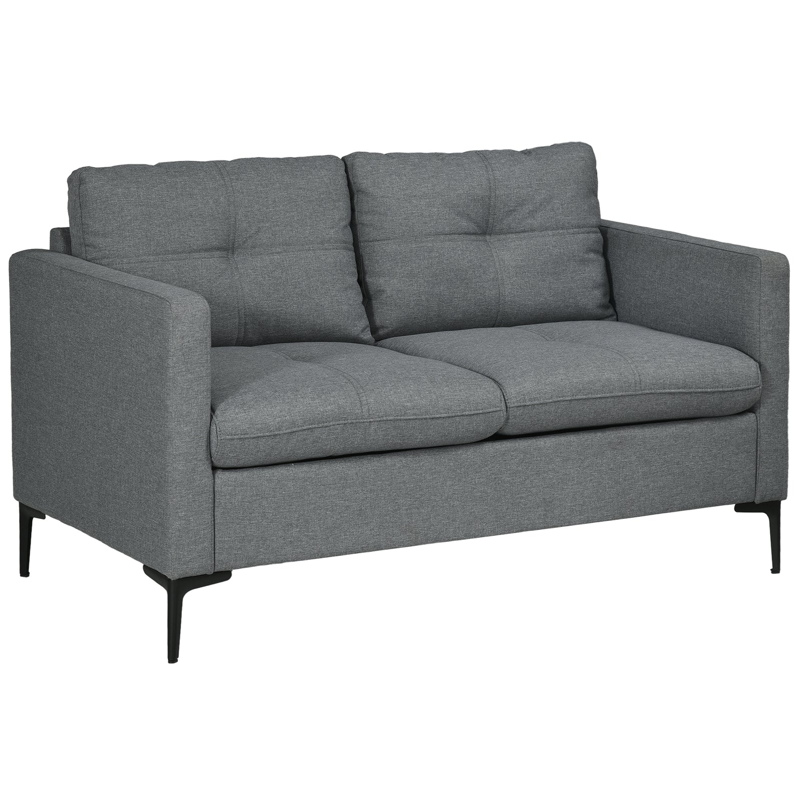 Modern Loveseat Sofa Upholstered 2 Seater Settee Living Room