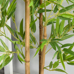 Set Of 2 120cm Artificial Bamboo Trees Plant With Pot