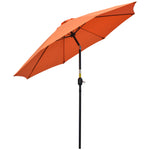 2.6m Parasol With Tilt And Crank | Orange