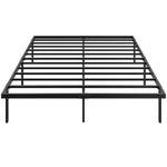Bed Frame With Underbed Storage, No Box Spring Needed | King | Black